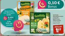 nahkauf Grünländer käsescheiben mild & nussig oder naturfreunde tilsiterscheiben Angebot