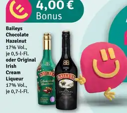 nahkauf Baileys chocolate hazelnut oder irish cream liqueur Angebot