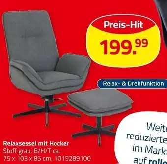 ROLLER Relaxsessel mit hocker Angebot