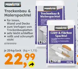 Globus Baumarkt Primaster trockenbau & malerspachtel Angebot
