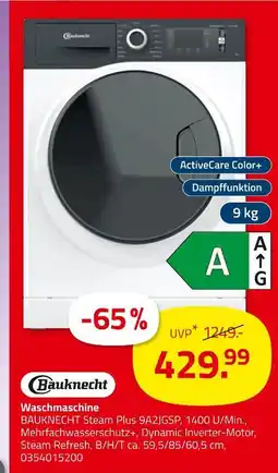 ROLLER Bauknecht waschmaschine steam plus 9a2jgsp Angebot