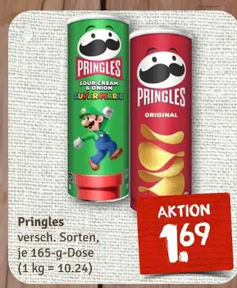 nahkauf Pringles sour cream & onion super mario Angebot