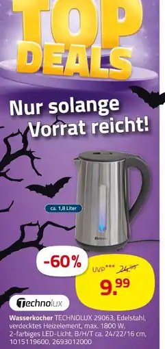ROLLER Technolux wasserkocher 29063 Angebot