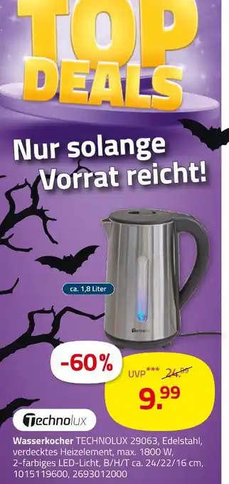 ROLLER Technolux wasserkocher 29063 Angebot
