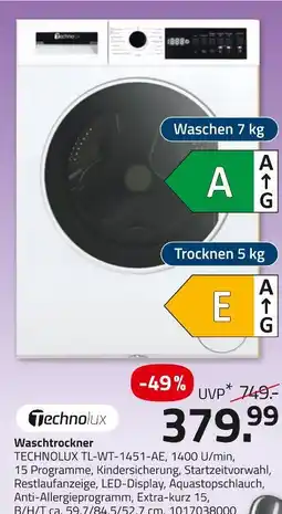 ROLLER Technolux waschtrockner Angebot