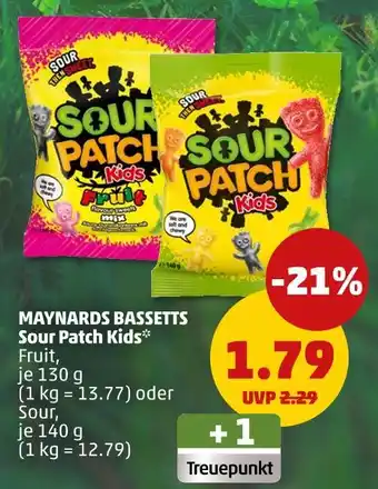 PENNY Maynards bassetts sour patch kids fruit Angebot