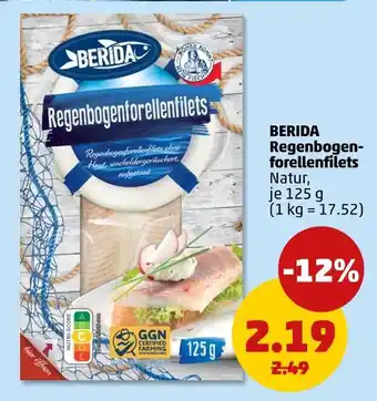 PENNY Berida regenbogenforellenfilets natur Angebot