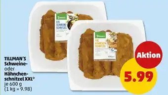PENNY Tillman's schweineschnitzel oder hähnchenschnitzel xxl Angebot