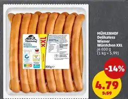 PENNY Mühlenhof delikatess wiener würstchen xxl Angebot