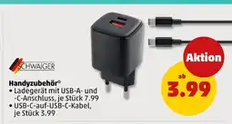 PENNY Schwaiger ladegerät mit usb-a- und -c-anschluss Angebot