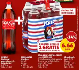 PENNY Coca-cola, fanta, sprite oder mezzo mix Angebot