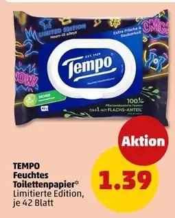 PENNY Tempo feuchtes toilettenpapier limitierte edition Angebot