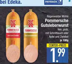 Edeka Rügenwalder mühle pommersche gutsleberwurst Angebot