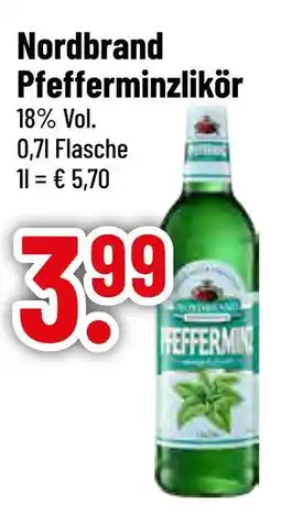 trinkgut Nordbrand pfefferminzlikör Angebot