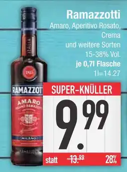 Edeka Ramazzotti amaro, aperitivo rosato, crema und weitere sorten Angebot