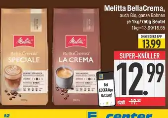Edeka Melitta bellacrema speciale Angebot
