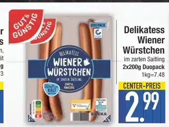 Edeka Gut & günstig delikatess wiener würstchen Angebot