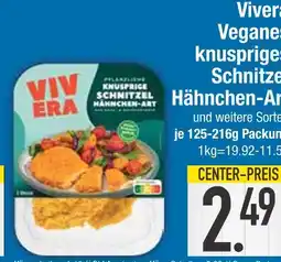 Edeka Vivera vegane knusprige schnitzel hähnchen-art Angebot