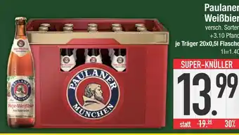Edeka Paulaner münchen weißbier Angebot