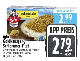 Edeka Iglo goldknusper-, schlemmer-filet Angebot