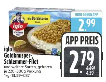 Edeka Iglo goldknusper-, schlemmer-filet Angebot