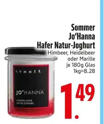 Edeka Sommer jo’hanna hafer natur-joghurt himbeer Angebot