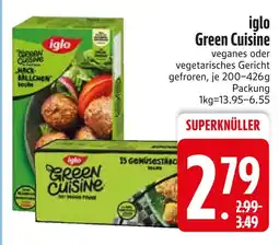 Edeka Iglo green cuisine hack-bällchen Angebot
