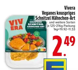 Edeka Vivera veganes knuspriges schnitzel hähnchen-art Angebot