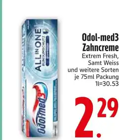 Edeka Odol-med3 zahncreme extrem fresh Angebot