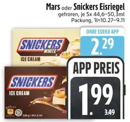 Edeka Mars snickers eisriegel Angebot
