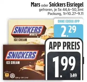 Edeka Mars snickers eisriegel Angebot
