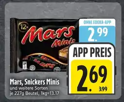 Edeka Mars mars minis Angebot