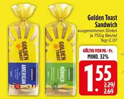 Edeka Golden toast american sandwich Angebot