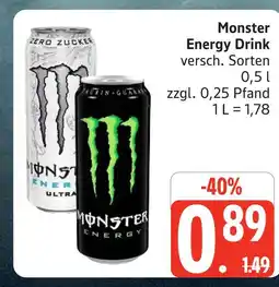 Marktkauf Monster energy drink Angebot