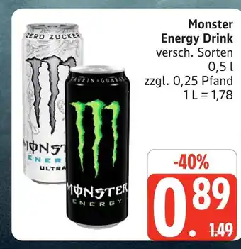 Marktkauf Monster energy drink Angebot