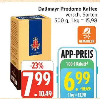 Marktkauf Dallmayr dallmayr prodomo kaffee Angebot