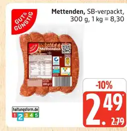 Marktkauf Gut & günstig mettenden Angebot