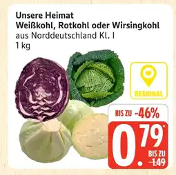 Marktkauf Unsere heimat weißkohl Angebot