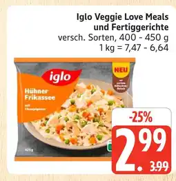 Marktkauf Iglo veggie love meals und fertiggerichte Angebot