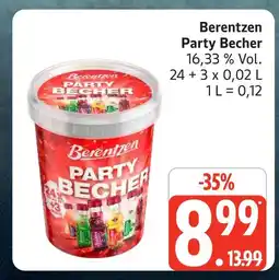 Marktkauf Berentzen party becher Angebot