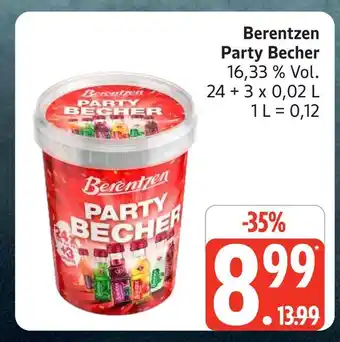 Marktkauf Berentzen party becher Angebot