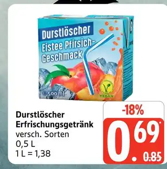 Marktkauf Durstlöscher erfrischungsgetränk eistee pfirsich-geschmack Angebot