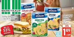 Marktkauf Milram deutscher schnittkäse oder reibekäse Angebot