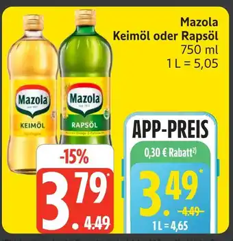 Marktkauf Mazola keimöl Angebot