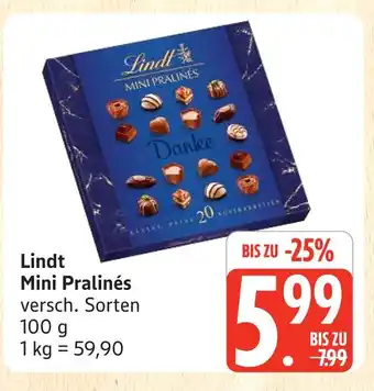 Marktkauf Lindt mini pralinés Angebot