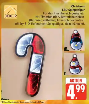 Marktkauf Dekor christmas led spiegelfigur Angebot