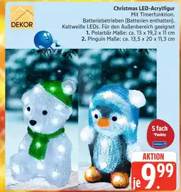Marktkauf Dekor christmas led-acrylfigur polarbär Angebot