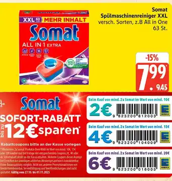 Marktkauf Somat spülmaschinenreiniger xxl Angebot