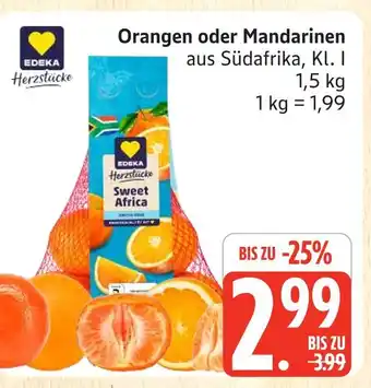Marktkauf Edeka herzstücke orangen oder mandarinen Angebot
