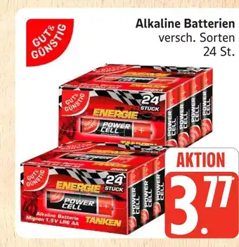 Marktkauf Gut & günstig alkaline batterien Angebot